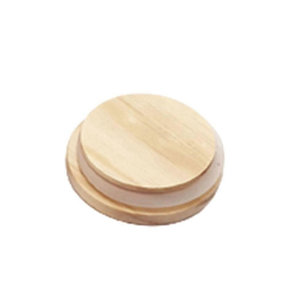 Eco-friendly and leak-proof wooden coffee cup lid for ceramic mug