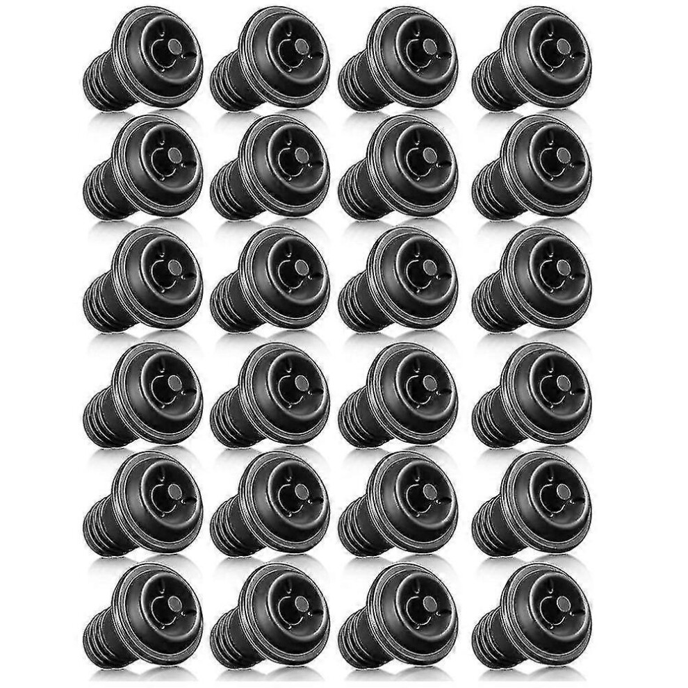 Set of 24 resealable, reusable, and reusable wine stoppers.