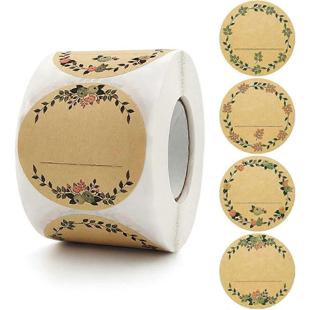 2025 New 500pcs Adhesive Labels, 5cm Jam Jar Stickers, Can Be Used For Kitchen Labels, Spice Labels, Baki
