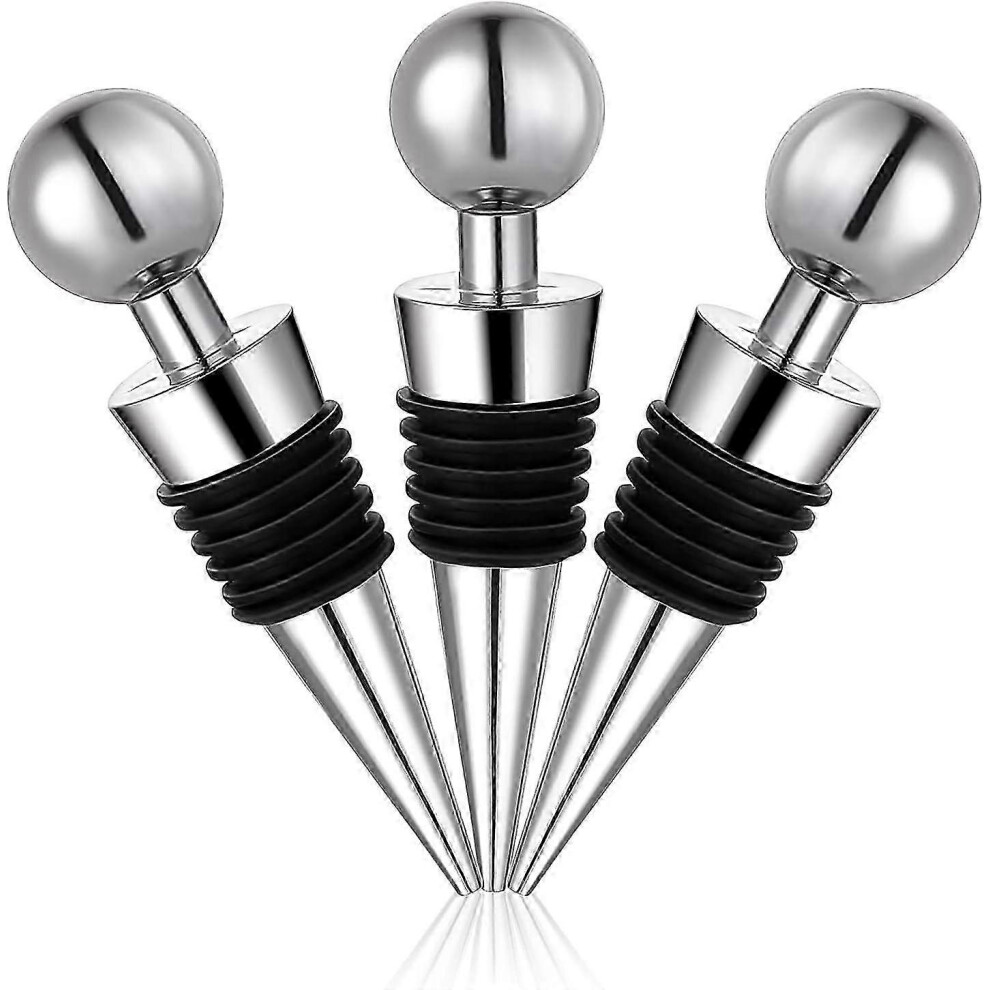 Pcs Wine Bottle Stoppers Reusable for Wine, Champagne, Prosecco, Beer, Spirits