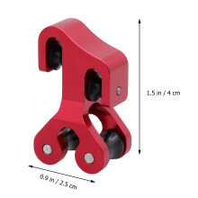 rollenführung für compoundbogen aluminium umlenkrolle rot