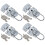 4Sets Silver Iron Toolbox Lock Buckle with Key Durable Toolbox Latch 1