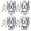 4Sets Silver Iron Toolbox Lock Buckle with Key Durable Toolbox Latch 2