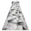 Modern runner TULS 51211 Geometric anthracite 100 cm 100x940 cm 1