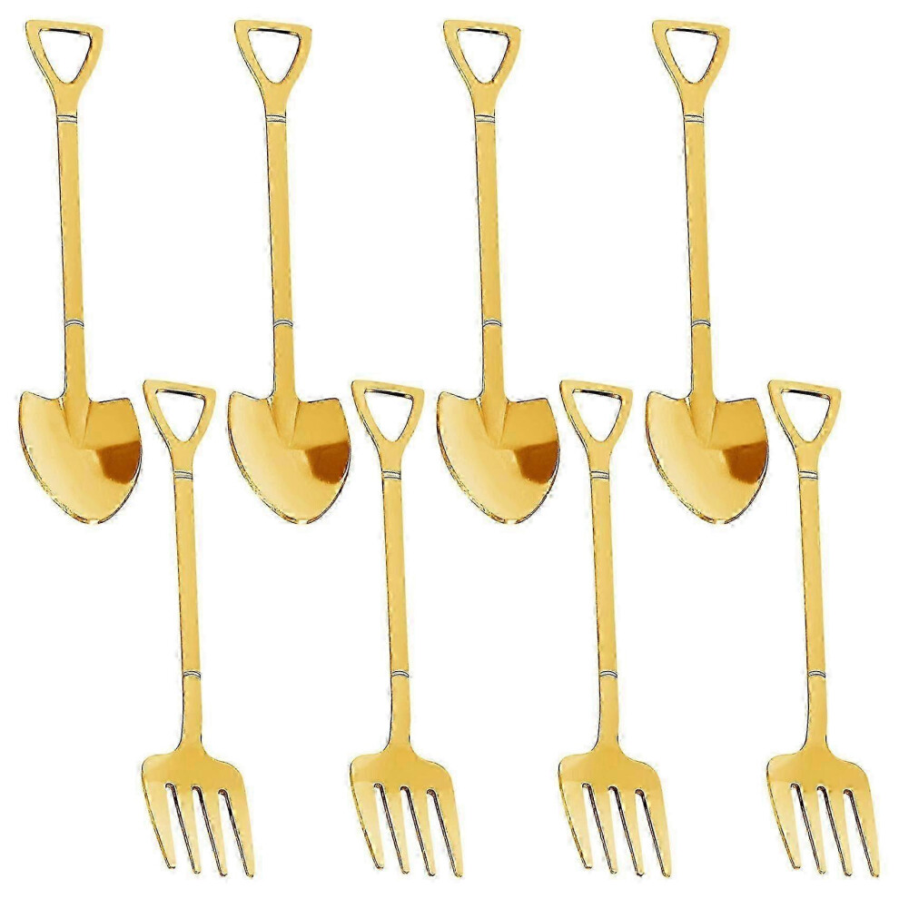 Pieces Shovel Spoon Fork Shovel Teaspoon Shovel Handle Dessert Spoon Ice Scoop S Cream