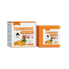 Turmeric Cleansing Soap Natural Exfoliating Cleansing Soap for Lightening Spots Clearing Scar Age Spots Sunburn Discoloration Turmeric  100g