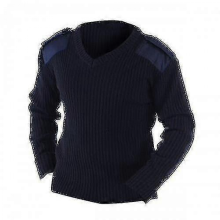 Yoko Mens V-neck Nato Security Sweater / WorkwearNavy Blue2XL