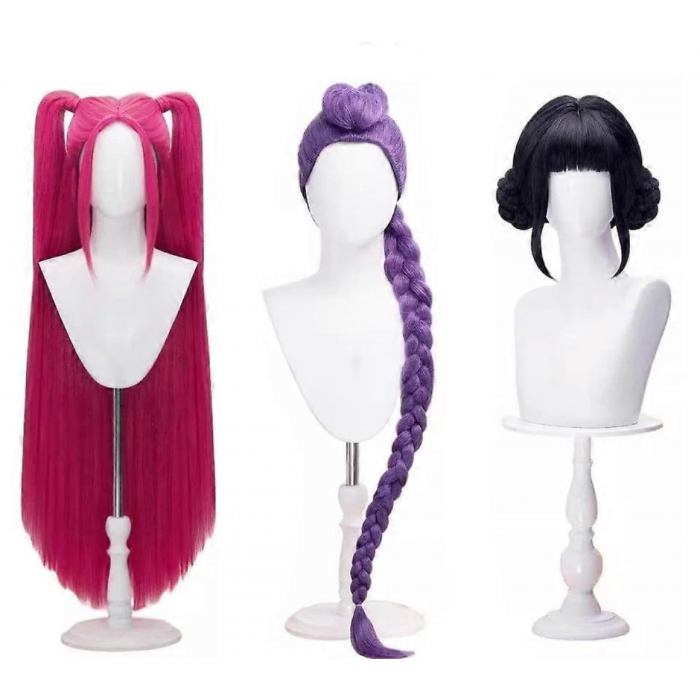 New Men's Cosplay Kpop Mira Rumi Zoey Wig Demon Hunters Stage Idol Hair Prop For Halloweenzoey