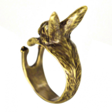 Rabbit Animal Ring Adjustable Fashioned Retro Handmade Ring Jewelry Gifts for GirlsGold