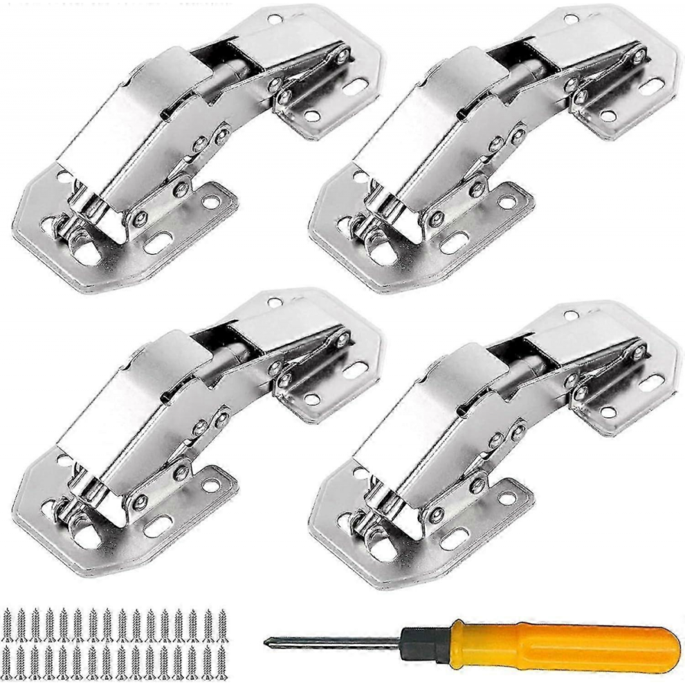 4-Pack Soft Close Damper Hinges 90 Degree Cabinet Hinges Hidden Cabinet Hinges 7057162219323