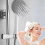 1Pc Zinc Alloy Shower Holder 18-25MM Replaceable Silver 110mm 3