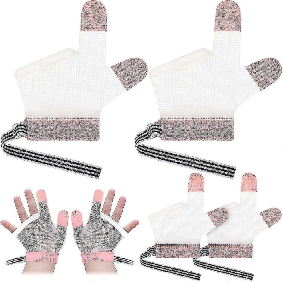 2Pairs Stop Thumb Sucking Finger Guard Breathable Baby Finger Sucking Stop For Baby Zekairedl Pink