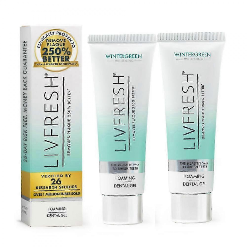 Livfresh Toothpaste Gel, Clinically Proven To Remove Plaque 250% Better 20252pcs