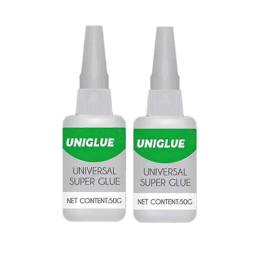 2Pc Uniglue Universal Super Glue Welding High-Strength Oily Glue Mighty Instant Glue For Fast Repair And Curing For Metals Plastics Jade Etc (50G) Wa 7057162219422