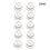 10 Pcs Wire Rubber Grommets for Desk Table Console - Cable Cord GrommetWhite20mm 1