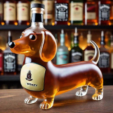 300ml whiskey decanter bald eagle, dachshund, owl, shaped bottle, eagle shapedDachshund E