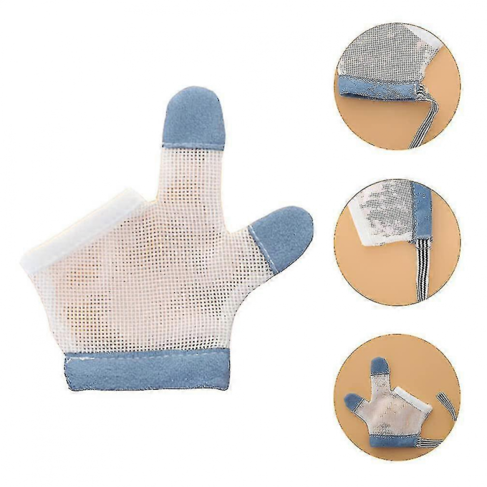 2pairs Stop Thumb Sucking Finger Guard Pink Breathable Baby Finger Sucking Stop For Baby ZekaiblueS