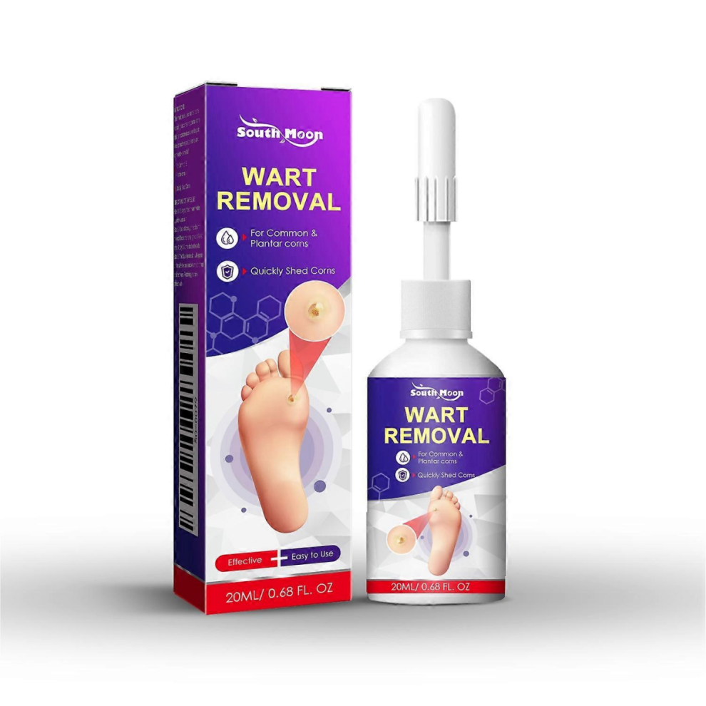 1-3pcs Wart Remover Drops 20ml Wart Remover Treatment Liquid Drops for Corns Calluses Foot PadsMulticolor3pcs