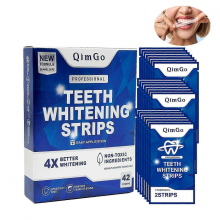 Professional Teeth Whitening Strips Non-Sensitive Mint Flavor Teeth Whitening Kit Advanced 3D Teeth Whitener Strips Tooth Whitening42 Strips