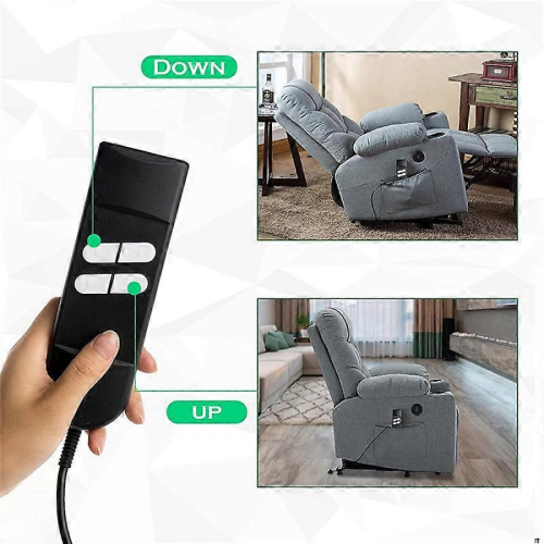 Electric Sofa Remote Replacement, 5 Pin 4 Button Power Recliner Remote Replacement for OKIN LIMOSS PBlack 2