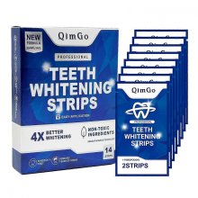 Professional Teeth Whitening Strips Non-Sensitive Mint Flavor Teeth Whitening Kit Advanced 3D Teeth Whitener Strips Tooth Whitening14 Strips