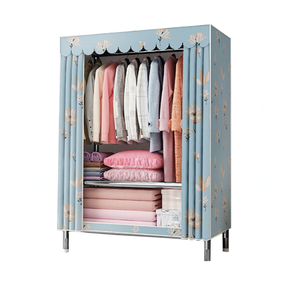Wardrobe Portable Fabric Canvas Wardrobe With Hanging Rail And Shelves Model B 86X46X175CM-image-OPC-PKQNZB8-NEW