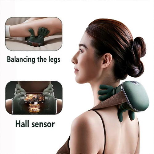 Neck Shoulder Massager Heated Back Massagers Electric Kneading 2