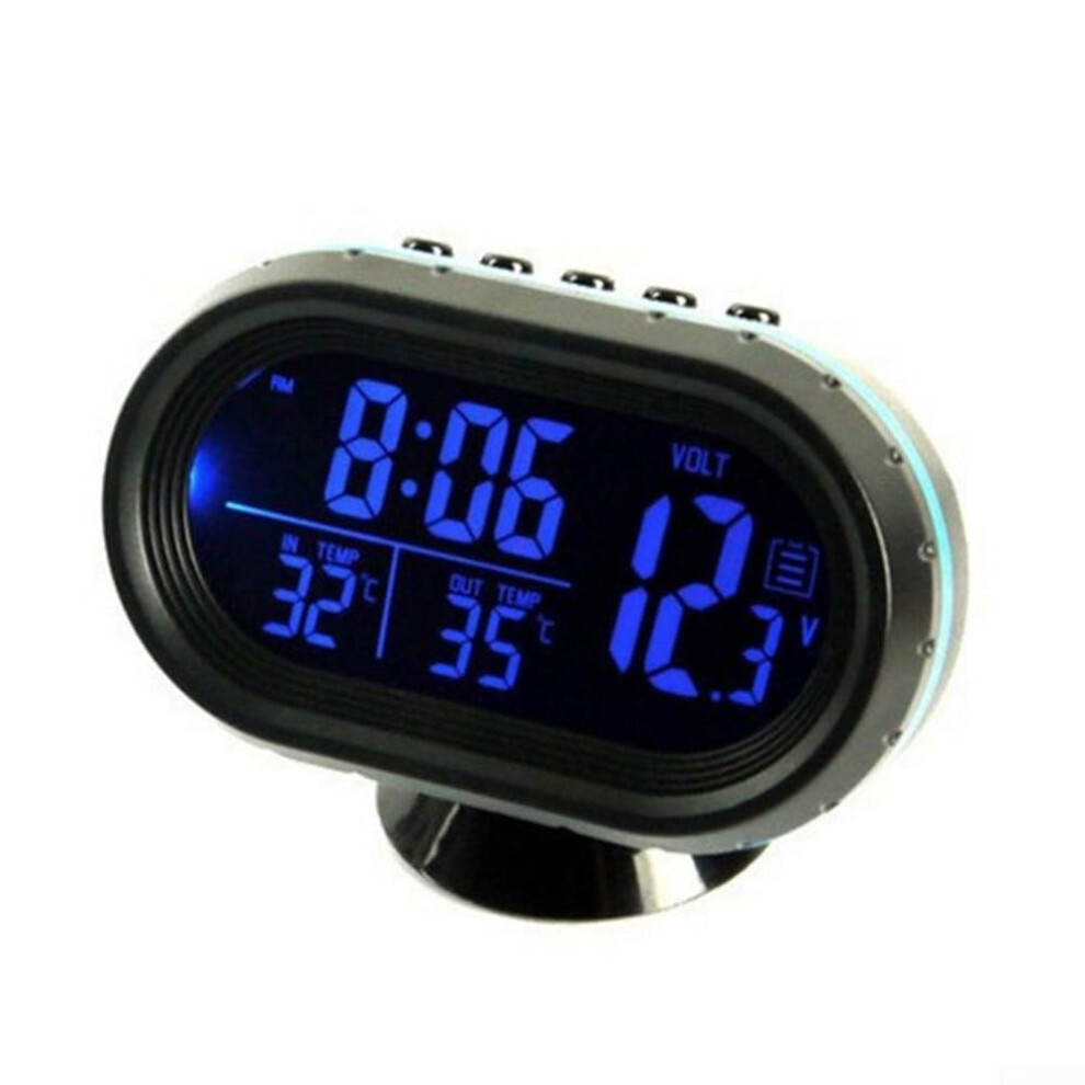 Car Thermometer Real Time Car Battery Voltage Display Multi Function Voltmeter 12V Digital Gauge 9354506905200
