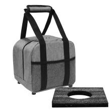 1 Ball Bowling Bag With Stands Padded Stand Mesh Pocket Reinforced Handle Storage Compact Tote For 1 Ball