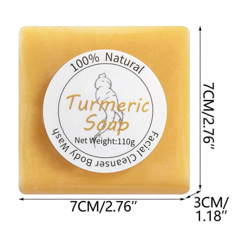 Turmeric Cleansing Soap: Long-lasting and versatile. 2
