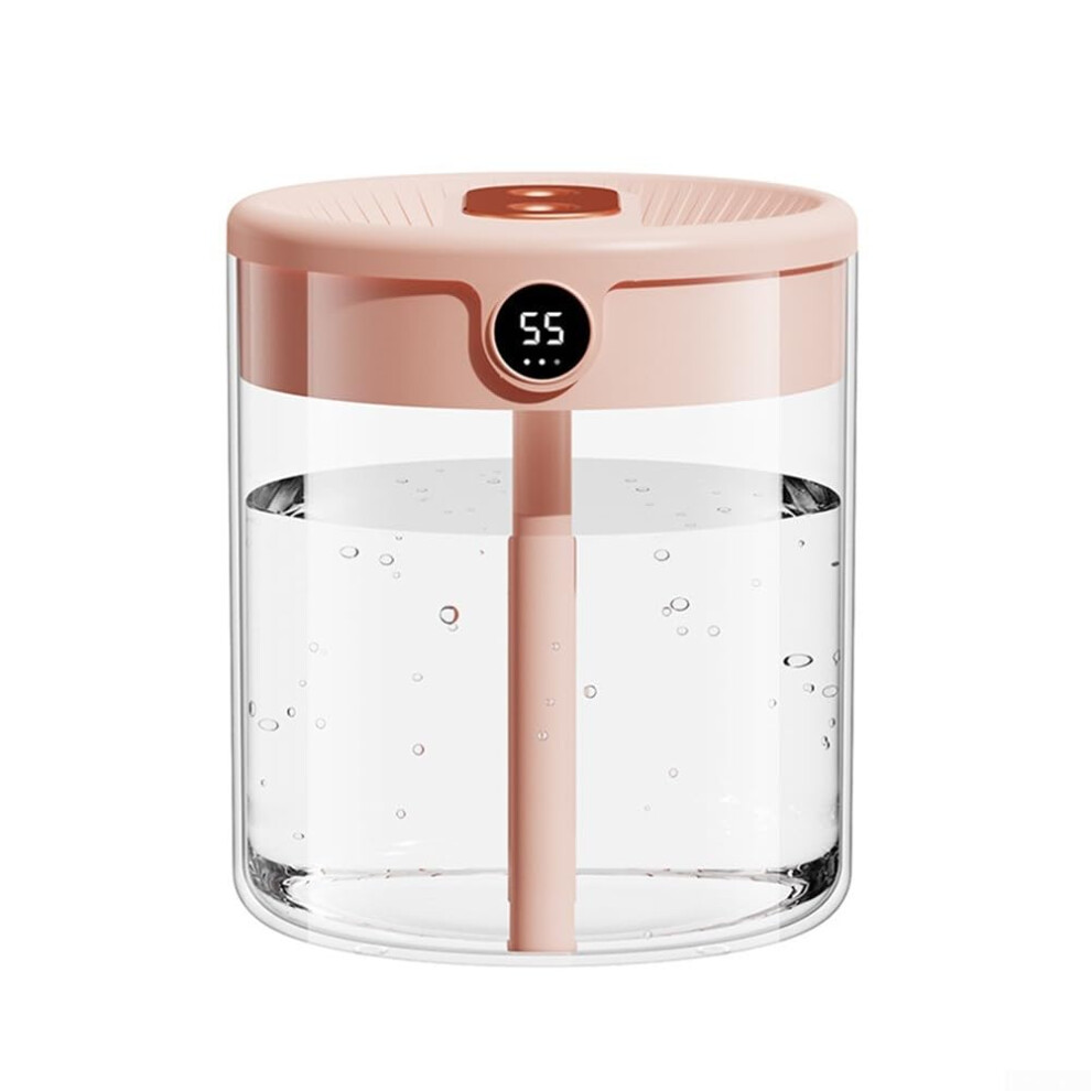 2L Capacity Mute Humidifier Pink, Quiet Operation For Day And Night Use In Bedroom-image-OPC-PKQP259-NEW