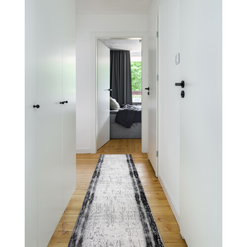 Modern runner TULS 51235 anthracite 100 cm 100x570 cm 2