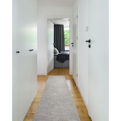 Modern runner TULS 51248 structural, melange grey 100 cm 100x250 cm 2