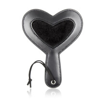 Leather Horse Whip Heart Shape Spank Paddle Sex Toys Adults Couples Women Flirting Bedroom (Black) Spanking Paddle Toy