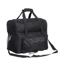 Bowling Bag With EVA Padded Compartment, 32 x 20 x 40.6 Cm, Black, With Shoulder Strap