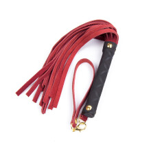 Male and Female Sex Training Whip Metal Accessories Flapping Whip With Lanyard Red Adult Sex Toy