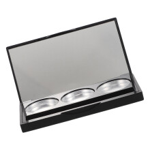 Empty 3 Grid Refillable Eyeshadow Palette Tragbare Aufbewahrungsbox