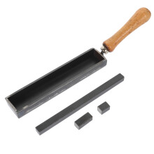 7 inch goudsmeltmatrijs met 2 staven voor goud en