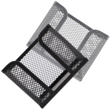 2 Stück Notizhalter Aus Silbernem Mesh Robuster Halter Für Notizblöcke