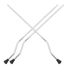 3Pcs Silver Metal Drum Legs for Drum Set Anti-Slip Replacement Support