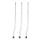 3Pcs Silver Metal Drum Legs for Drum Set Anti-Slip Replacement Support 10