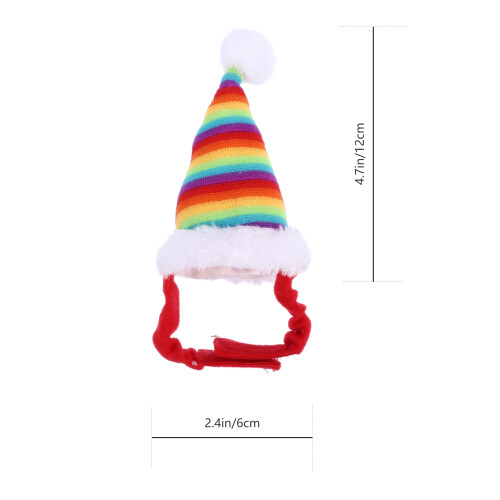 2 weihnachtshut haaraccessoire für hamster 1