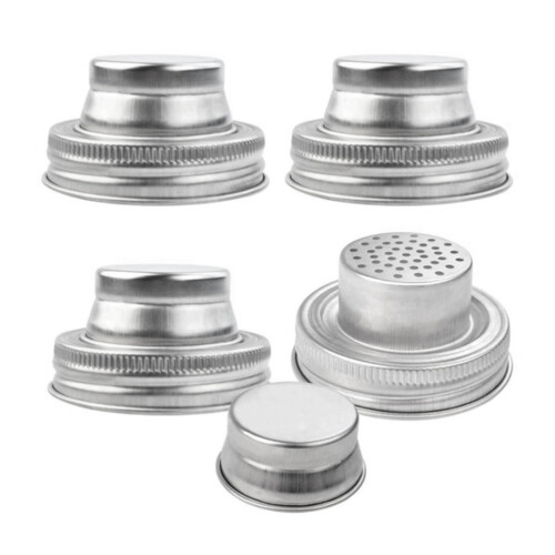 2-teiliges deckel set für marmeladengläser und shaker