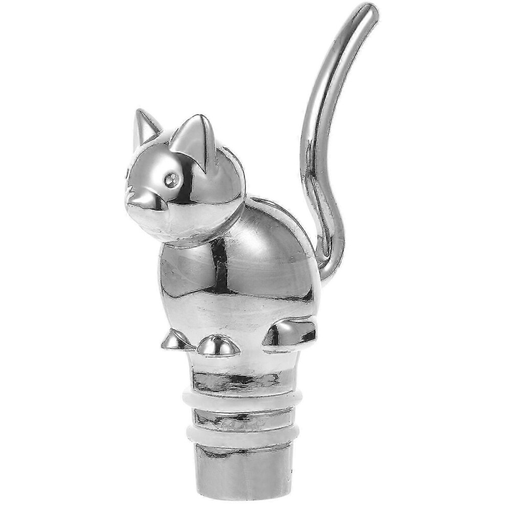 Alloy Cat Wine Bottle Stopper Decorative Barware Bar Accessory Wine Bottle Sealer
