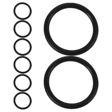 8-tlg. Schnellverschluss-Befestigungen mit O-Ringen für Stoßstangen
