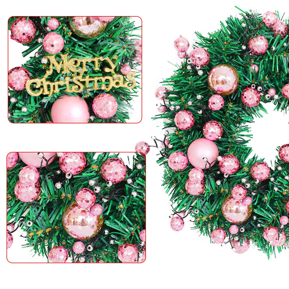15.8-Inch Artificial Christmas Wreath with Ornaments, 3 Sizes Available-image-OPC-PKQPJDP-NEW