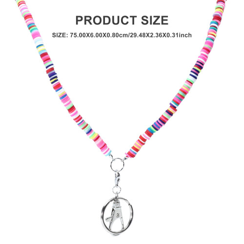 collar con de arcilla polimérica y para mujer 1