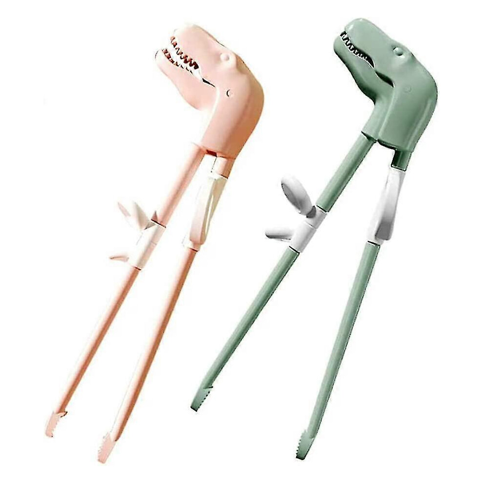 Set of 2 dinosaur learning chopsticks for children