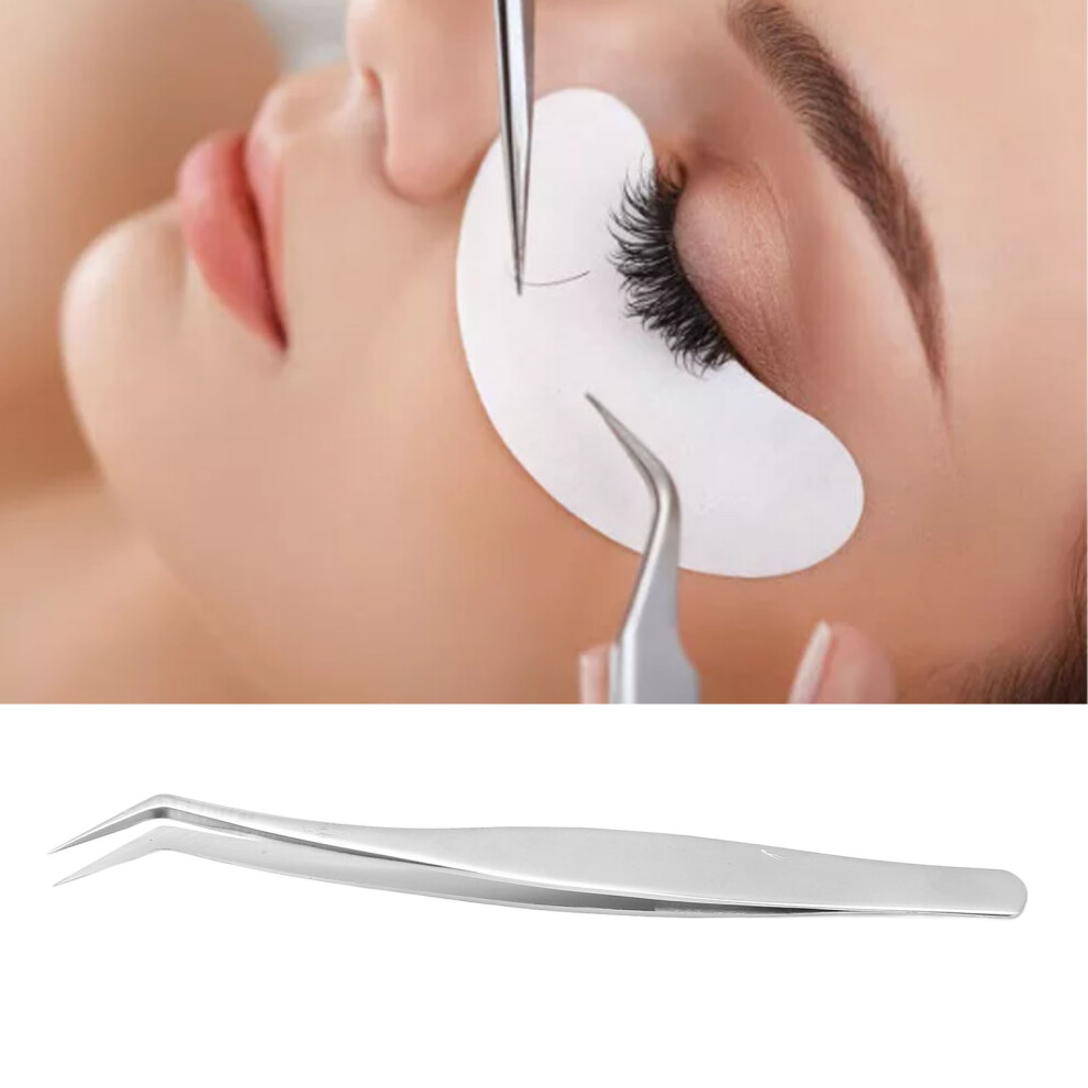 Golden Feather 13.2Cm Stainless Steel Curved Eyelash Tweezer