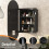 （42x80 ）LED Oval Bathroom Cabinets with Mirror 2